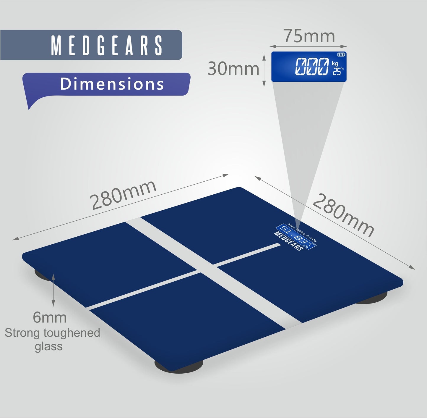 Digital bathroom scale for home use
