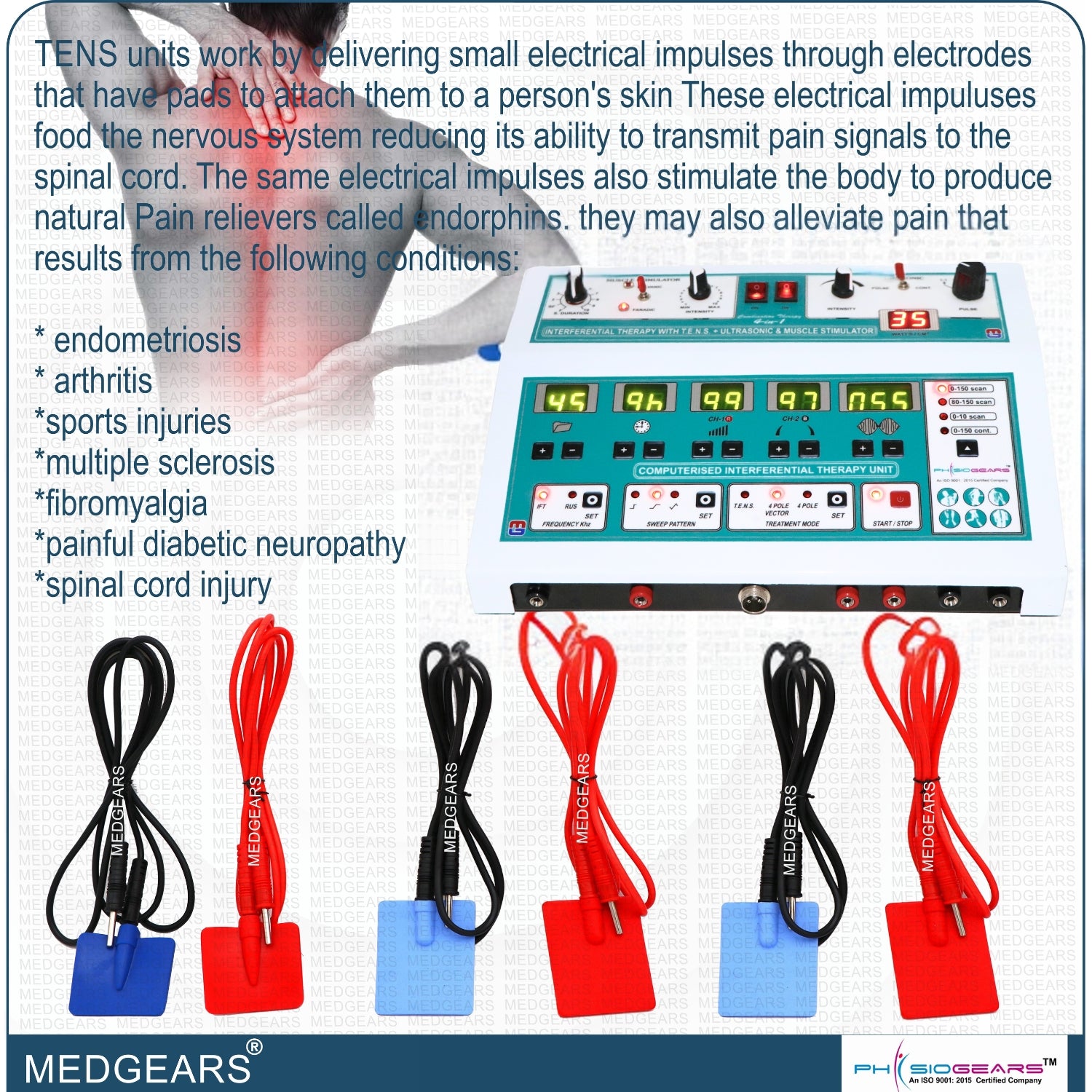 IFT 45 + 4 in 1 (IFT + TENS + Muscle Stimulator + Ultrasonic)