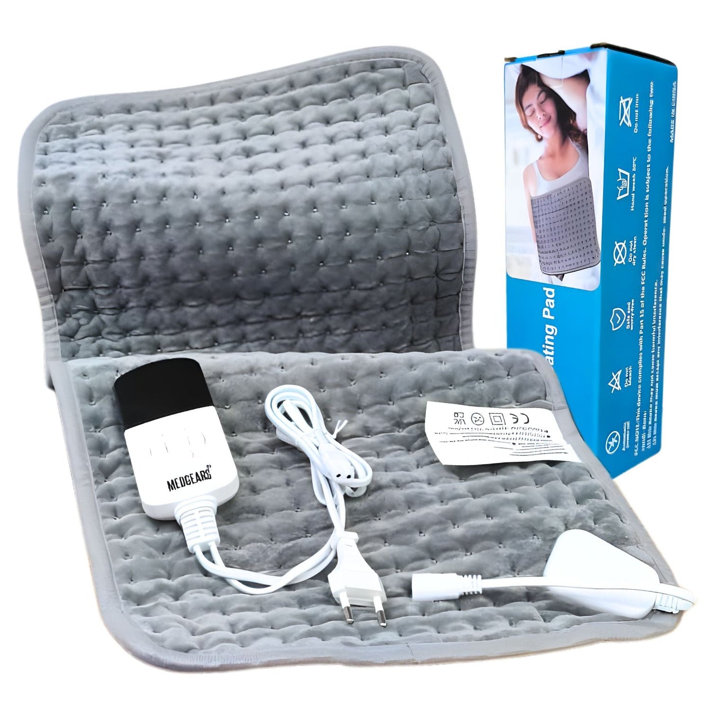 Electric heating pad for pain relief and soothing heat therapy