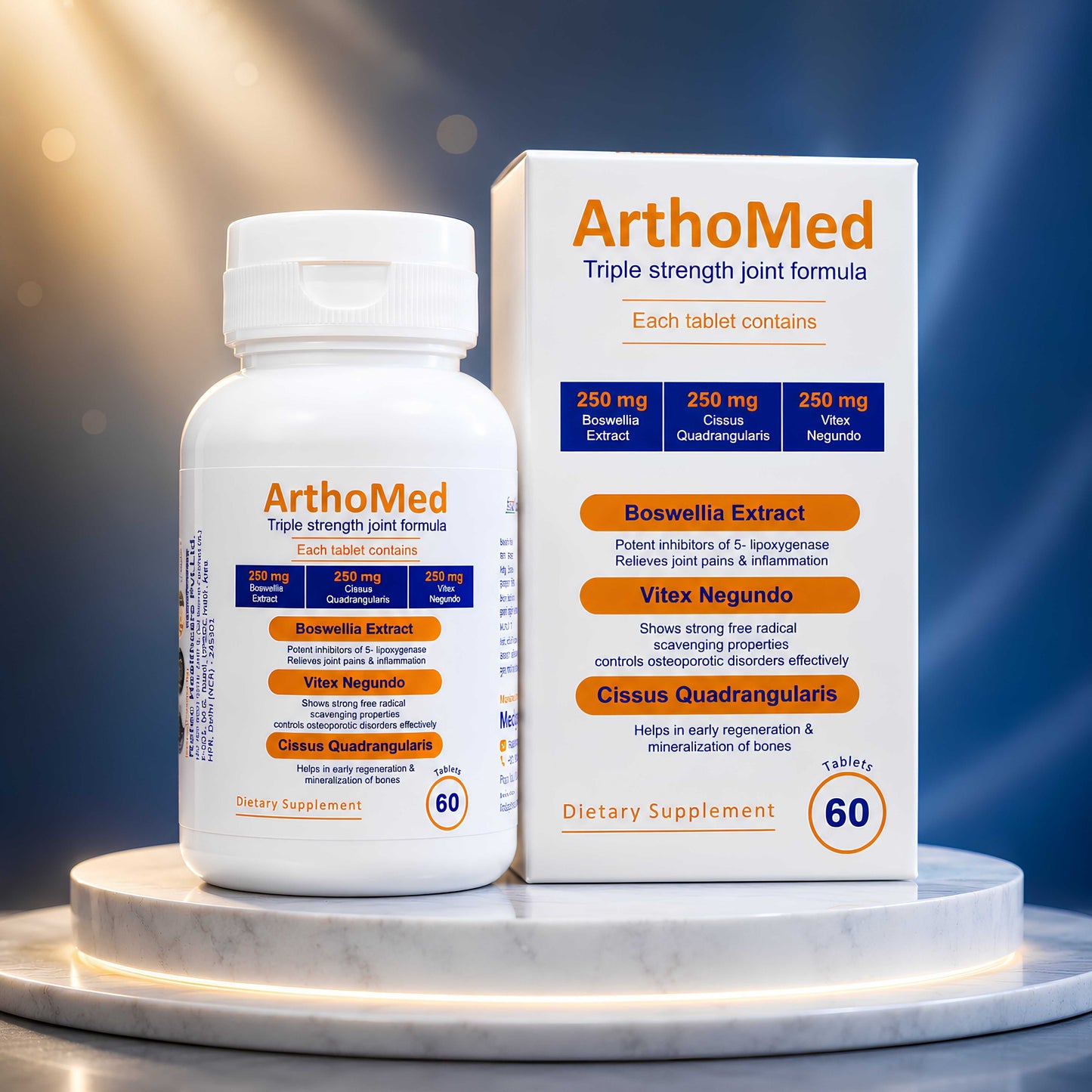 Arthomed tablets bottle front view