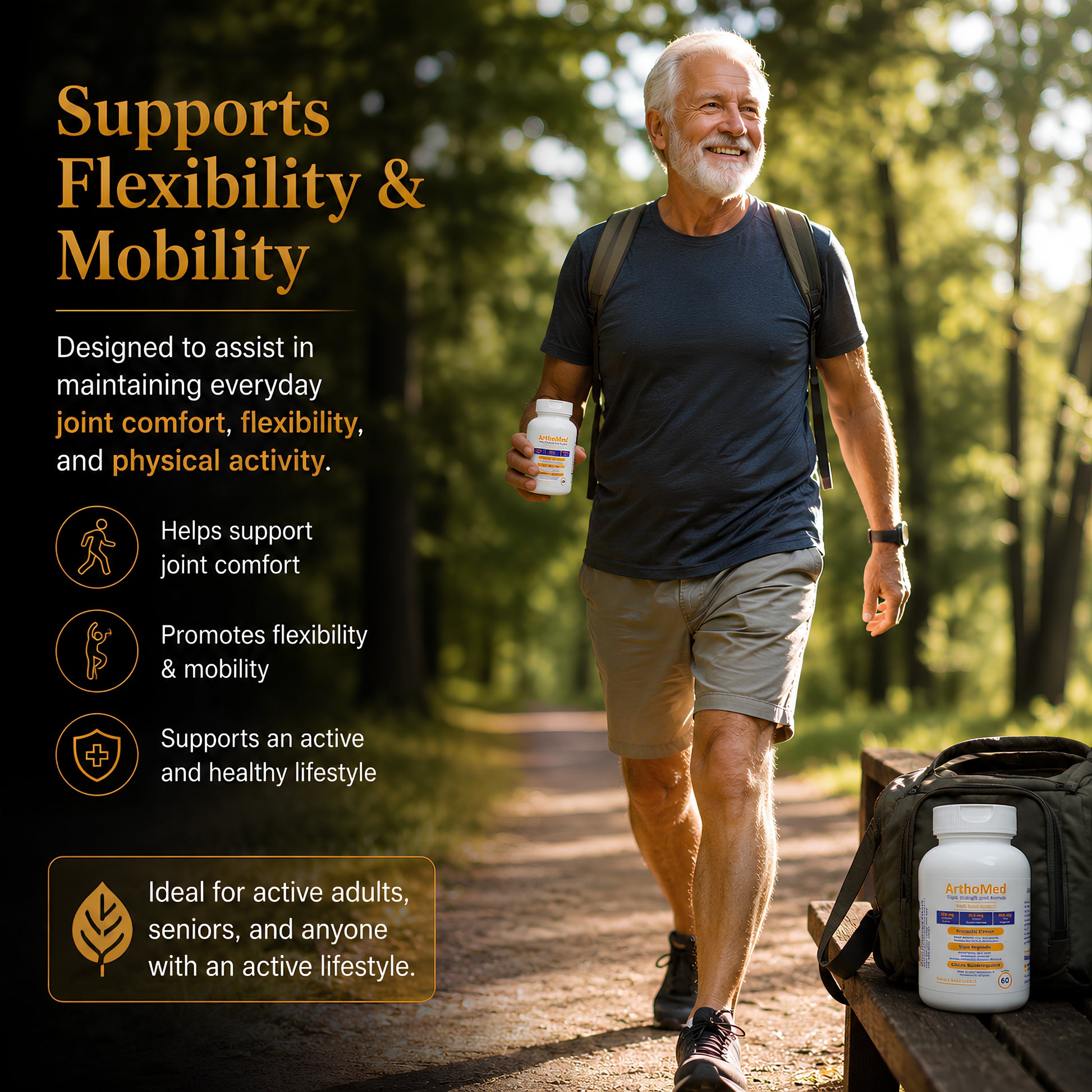 Joint care tablets for active lifestyle support
