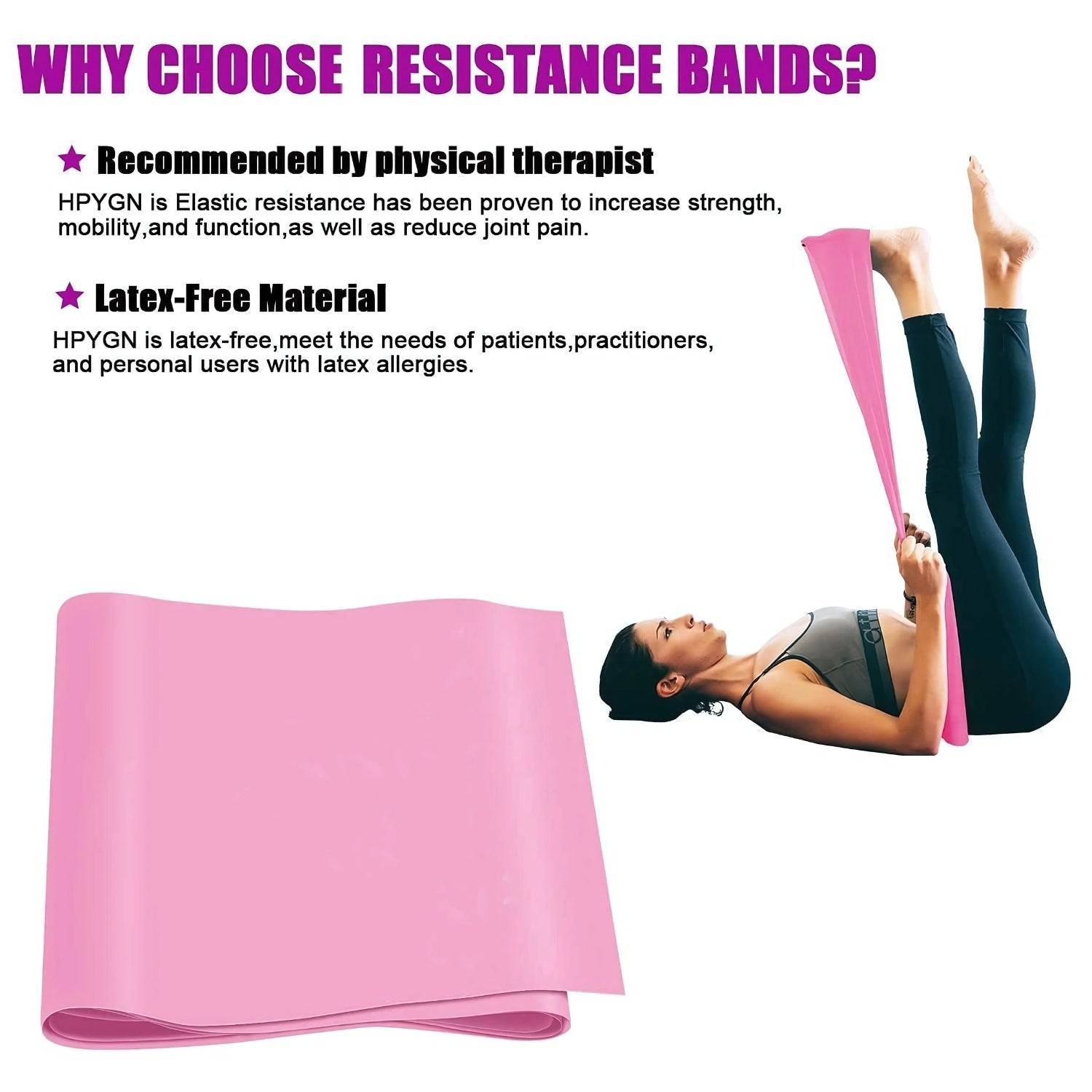 Elastic resistance band for home workouts