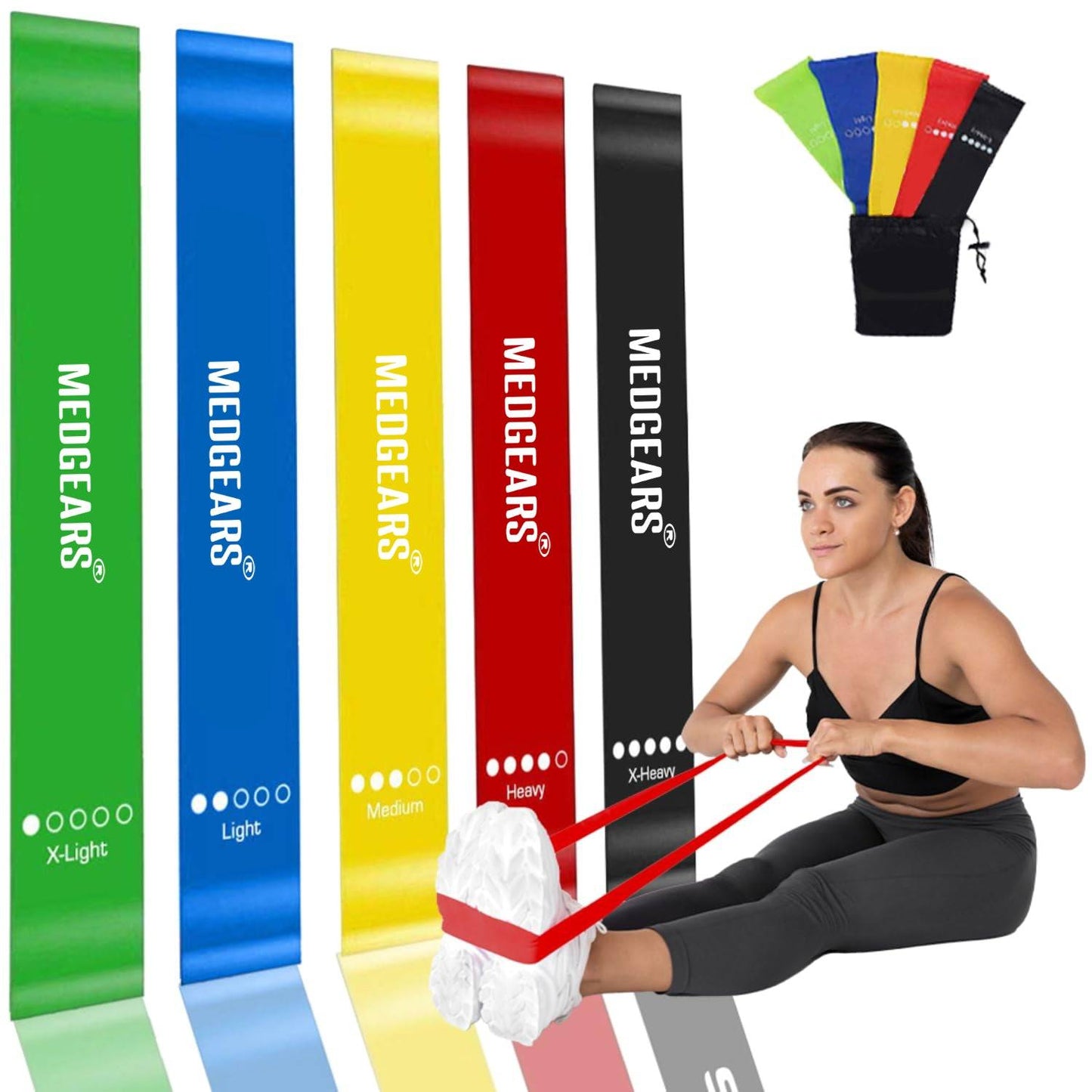 Thera loop band for stretching and flexibility exercises