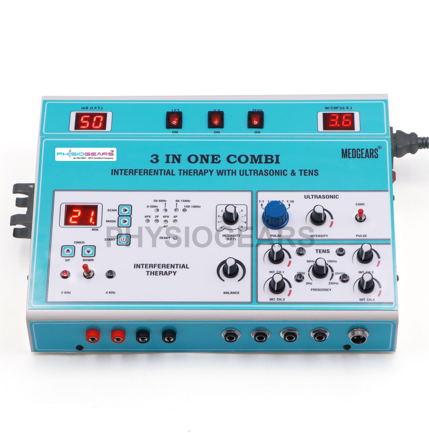  3 IN1 Manual (IFT + Ultrasonic + TENS 4 Channel)